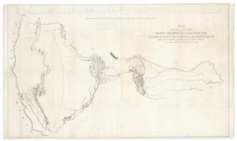 (AMERICAN WEST.) John Charles Fremont. Map of an Exploring Expedition to the Rocky Mountains in the Year 1842 and to Oregon                      